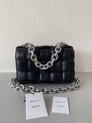 Bottega Veneta The Chain Cassette Silver 26x18x8cm