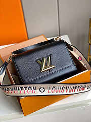 Louis Vuitton LV Twist MM Bag Black 23 x 17 x 9.5 cm - 1