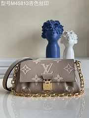 Louis Vuitton LV Favorite Grey Bag 24 x 14 x 9 cm - 1