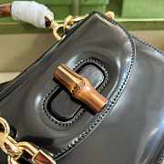 Gucci Bamboo 1947 Mini Top Handle Bag Black 17x12x7.5cm - 5