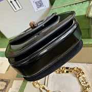 Gucci Bamboo 1947 Mini Top Handle Bag Black 17x12x7.5cm - 3