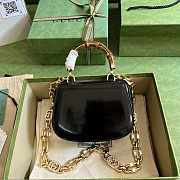 Gucci Bamboo 1947 Mini Top Handle Bag Black 17x12x7.5cm - 2