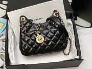 Chanel Small Hobo Black Bag 17x19x6cm - 5