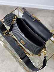 Louis Vuitton LV New Wave Multi Pochette Leather Black 19x14x5cm - 2