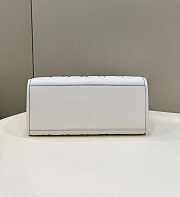 Fendi Sunshine Medium White Leather Shopper 35x31x17cm - 2