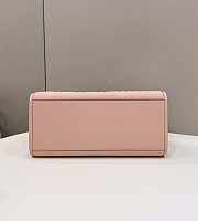 Fendi Sunshine Medium Pink Leather Shopper 35x31x17cm - 6