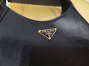 Prada Leather Shoulder Bag Black 26x17x4.5cm - 5