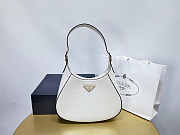 Prada Leather Shoulder Bag White 26x17x4.5cm - 1