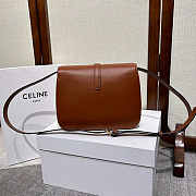 Celine Medium Tabou In Smooth Calfskin Tan 22x16x7cm - 4