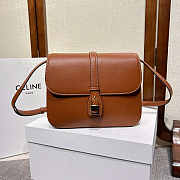 Celine Medium Tabou In Smooth Calfskin Tan 22x16x7cm - 3