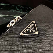 Prada Brique Bag Black Saffiano Leather 19x12.5x5.5cm - 6