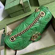 Adidas x Gucci GG Marmont Small Shoulder Bag Green 26x15x7cm - 5