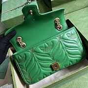 Adidas x Gucci GG Marmont Small Shoulder Bag Green 26x15x7cm - 2