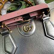 Gucci Diana Small Tote Bag Silver 27x24x11cm - 4