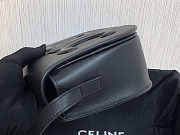 Celine Folco Cuir Triomphe Smooth Calfskin Black 18.5x15x7cm - 5