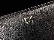 Celine Folco Cuir Triomphe Smooth Calfskin Black 18.5x15x7cm - 2