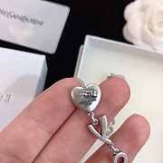 YSL Heart Crystal Earrings - 3