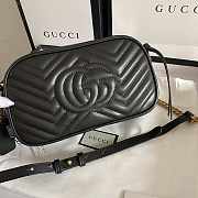 Gucci Marmont Small Shoulder Bag Black 24x13x7cm - 5