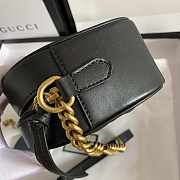 Gucci Marmont Small Shoulder Bag Black 24x13x7cm - 4