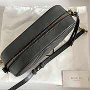 Gucci Marmont Small Shoulder Bag Black 24x13x7cm - 2