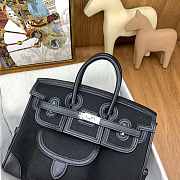 Hermes Birkin Cargo Black Silver 25cm - 2