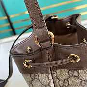 Gucci Ophidia GG Mini Bucket Bag Brown 15x18x9.5cm - 2