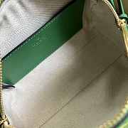 Gucci Matelassé Leather Top Handle Bag Green 19x13x11cm - 4