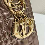 Dior Lady Mini Lambskin Gold 17cm - 3