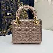 Dior Lady Mini Lambskin Gold 17cm - 4