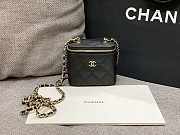 Chanel Vanity Box Black Bag Caviar 8.5x11x7cm - 1