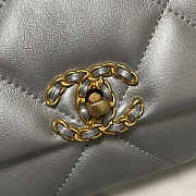 Chanel 19 Flap Bag Silver Gold Hardware 26cm - 3