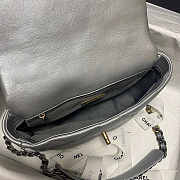 Chanel 19 Flap Bag Silver Gold Hardware 26cm - 2