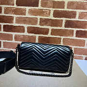 Gucci GG Marmont Shoulder Bag Black 26.5x13x7cm - 4