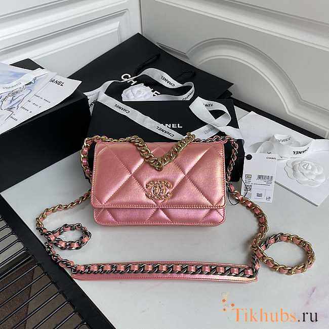 Chanel Wallet Chain Pink 19cm - 1