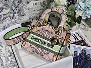 Dior Medium Lady D-Lite Bag Multicolor Lights Embroidery 24 x 20 x 11 cm - 1