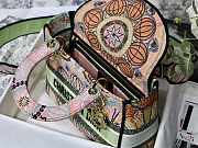 Dior Medium Lady D-Lite Bag Multicolor Lights Embroidery 24 x 20 x 11 cm - 4