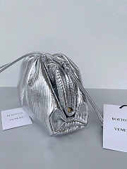 Bottega Veneta Mini Pouch Silver 22x13x5cm - 3