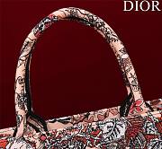 Dior Medium Book Tote Powder Pink Jardin Magique 36 x 27.5 x 16.5 cm  - 2