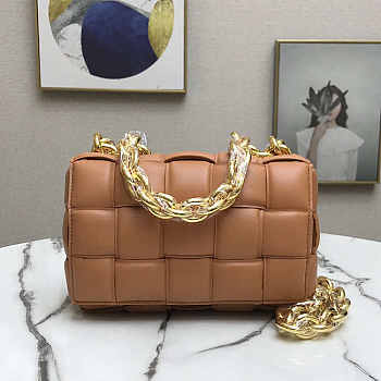 Bottega Veneta The Chain Cassette Caramel 26x18x8cm