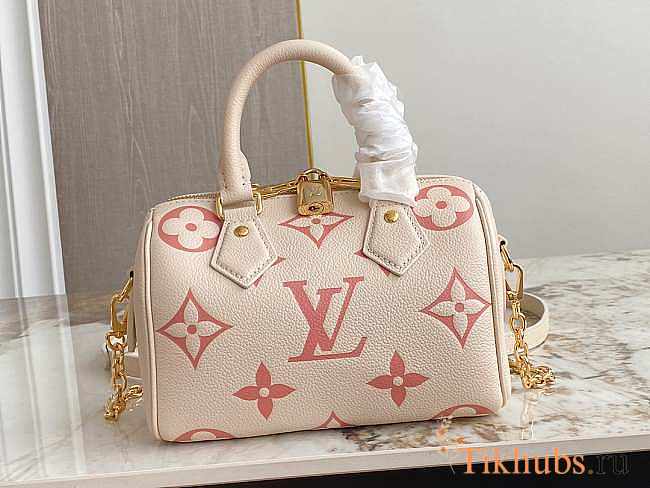 Louis Vuitton LV Speedy Bandouliere Bag 20 Cream Beige 20.5x13.5x12cm - 1