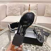 Chanel Sandals Black Metal, Strass & Imitation Pearls - 2