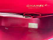 Chanel Flap Bag Chevron Lambskin Red Gold 25cm - 3