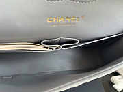 Chanel Flap Bag Chevron Lambskin Grey Gold 25cm - 3