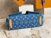 Louis Vuitton LV Vintage Denim Handbag Double Pocket 30x10x19cm - 5