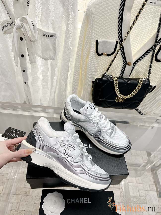 Chanel Silver Sneaker  - 1