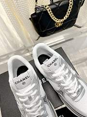 Chanel Silver Sneaker  - 4