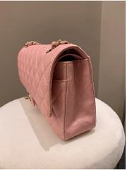 Chanel Classic Medium Double Flap Iridescent Pink Caviar 25cm - 6