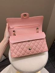 Chanel Classic Medium Double Flap Iridescent Pink Caviar 25cm - 2