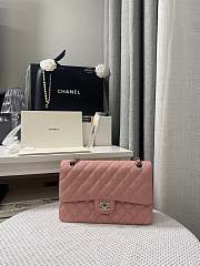 Chanel Flap Bag Caviar Pink Silver 25cm - 1