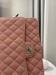 Chanel Flap Bag Caviar Pink Silver 25cm - 4